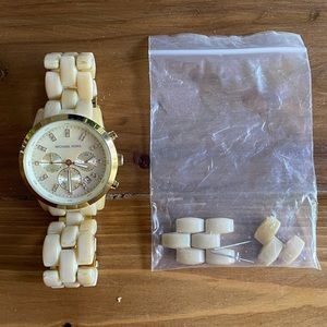 Michael Kors bone colored watch